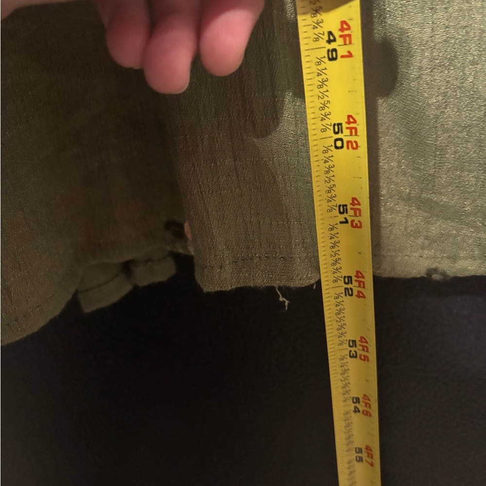 Chic Olive Floral Maxi Dress 2X - Picture 5 of 9